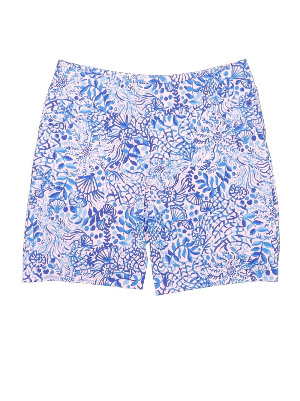 Lilly Pulitzer Luxletic Beach Print Bike Shorts | Size 14